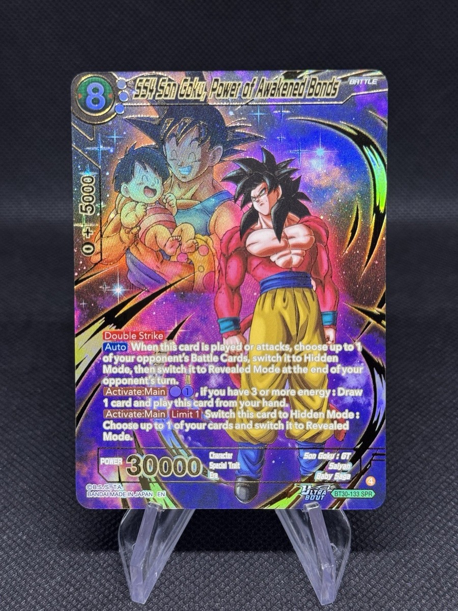 DBS BT30-133 SPR SS4 Son Goku, Power Of Awakened Bonds Dragon Ball