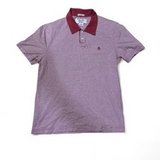 Original Penguin Menswear Classic Red Short Sleeve Polo Shirt Size Medium