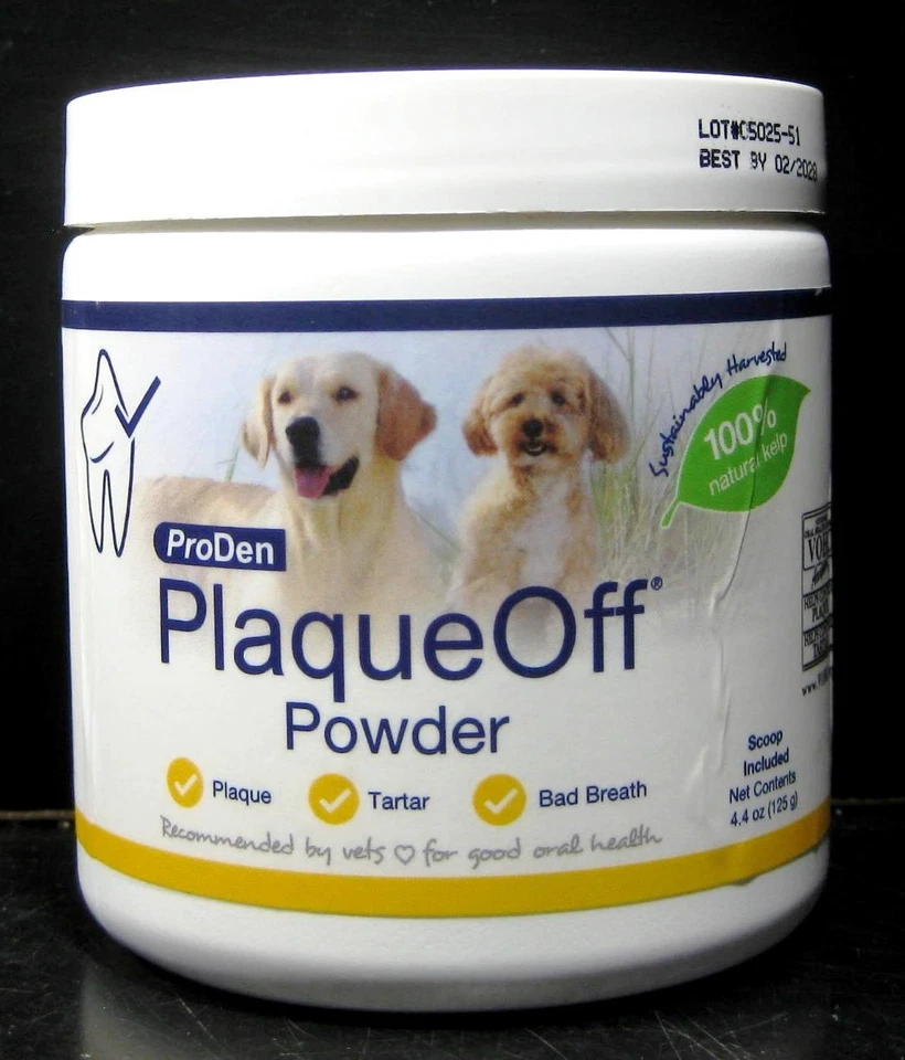ProDen PlaqueOff Powder Dental Hygiene 4.4oz Exp. 2028