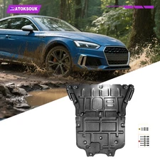 2Pcs Engine Splash Shield For Audi A5 2018-2024 Heavy Skid Plate W/Service Hole