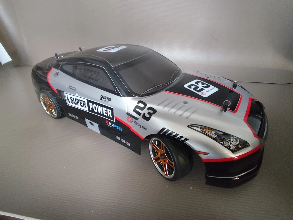 Hsp 1/10 RC Nitro Car On Road / Rally / Drift Scoppio 4wd - Immagine 2 di 4