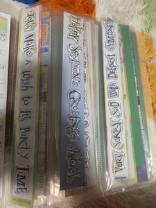Claritystamps Word Chain Stamps Lot of 18 New. 
