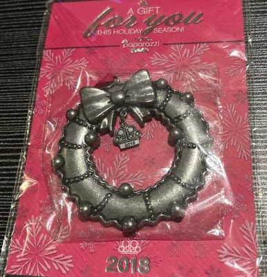 ~NEW~Paparazzi Jewelry Consultant ONLY Christmas Ornament 2018 Wreath Bow ️Rare