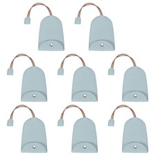 Car Key Case, 8 Pcs PU Leather Key Pouch Keychain Bag Sleeve, Cyan