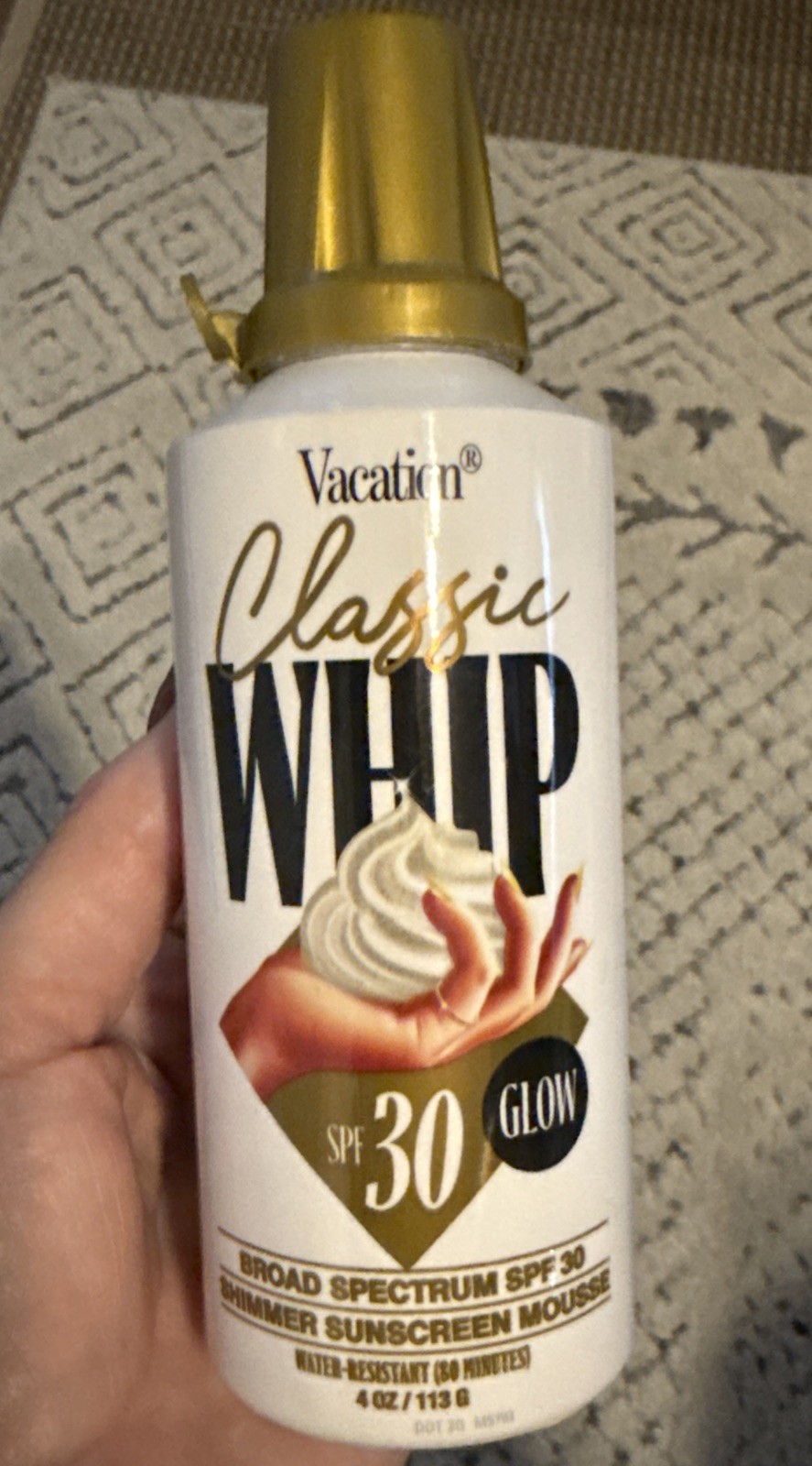 Vacation Classic Whip SPF 30 Shimmer Sunscreen Mousse
