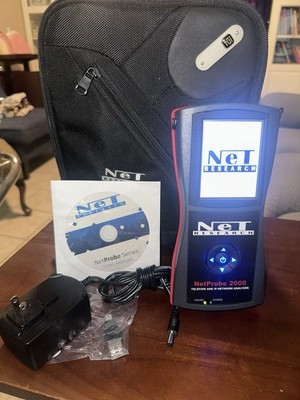 NetProbe 2000 Telecom & IP Network Analyzer w/ Case, Charger, And CD Manual BERT
