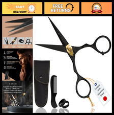 Precision Beard Mustache Scissors - 5.5" Japanese Steel, Sharp Blades, Ergonom
