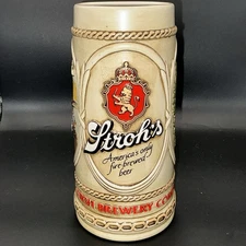 Vintage Limited Edition Ceramarte Stroh’s Beer Stein - Heritage Series 1984