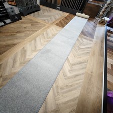 New Grey Twist Stair Runner 60cm x 7m Stain Resistant Professionally Bound