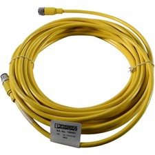 NEW Phoenix Contact 1182621 10M M12 Sensor Actuator Cordset 5X22AWG Yellow Cable