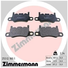 Satz Bremsbeläge Bremsklötze hinten für Porsche 911 991 Cayman 981 | 23894734