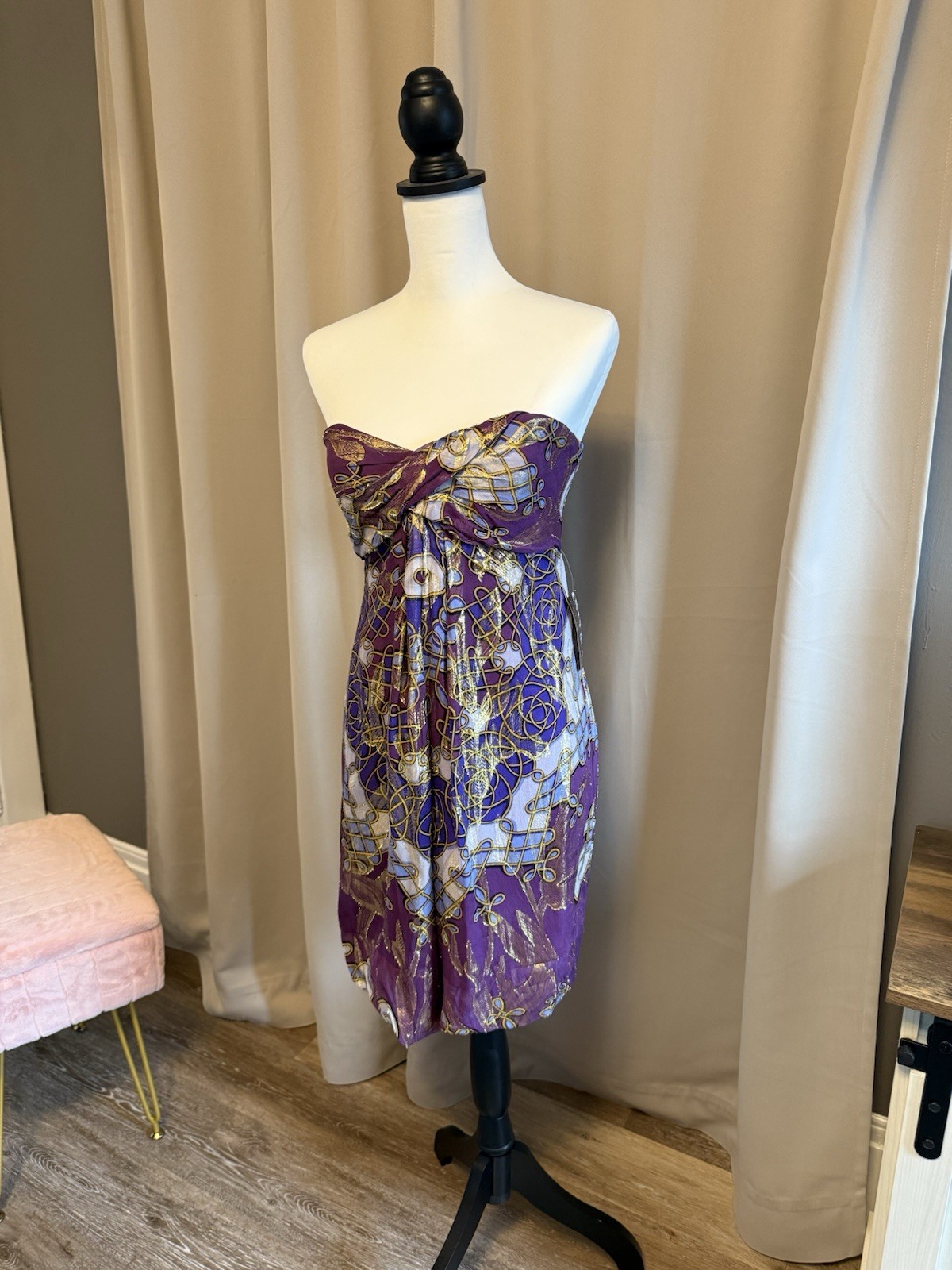 ASO Elena Gilbert Nicole Miller Lava Dress Size Alt Color