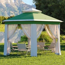 Pop Up Gazebo Screen Tent,Hexagonal Instant Gazebo Tent with Mosquito Netting...