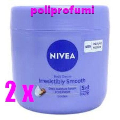 2 x Nivea Irresistibly Smooth Body Cream Glättende Körpercreme für trockene Haut a