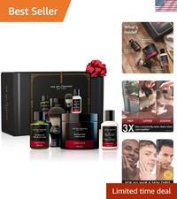 The Ultimate Shaving Experience: Men s Sandalwood Kit with Glossy Aftershave