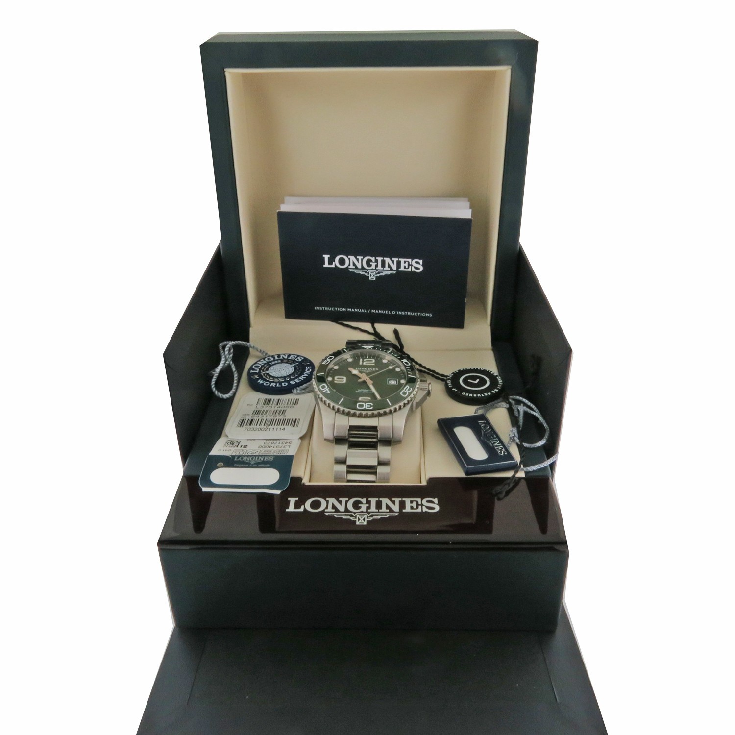 Longines HydroConquest Automatic Green Ceramic L3… - image 2