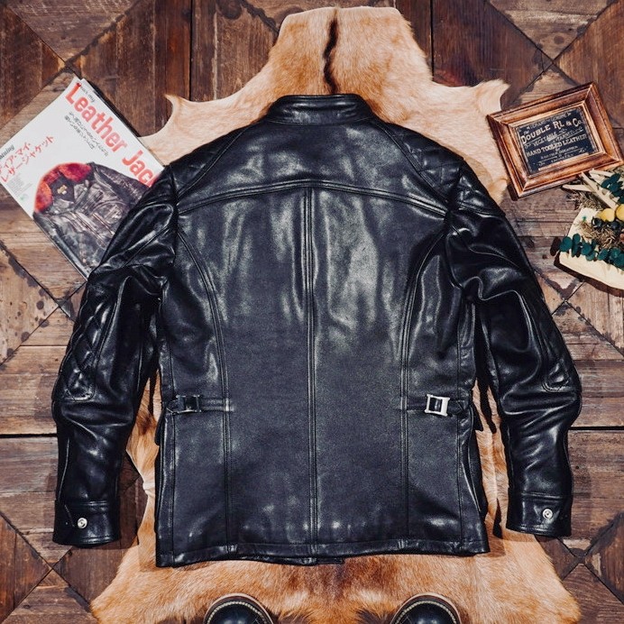 Mens Heavyweight M65 Field Jacket Retro Veg-Tanned Horsehide
