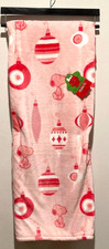 Snoopy Berkshire Blanket Pink Elegant Vintage Ornaments 60x 70 Plush Throw NWT