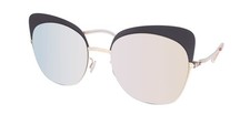 NEW MYKITA ANNELI SUNGLASSES WOMENS 56-19-140 FULL-RIM 285 CAT EYE GOLD METAL