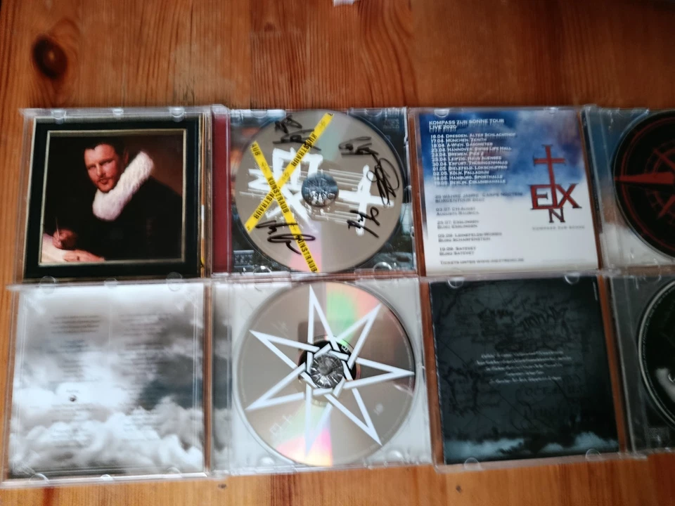 Konvolut 4 CDs In Extremo Kunstraub (signiert) Raue See 2005 Sterneneisen .... - Bild 2 von 4