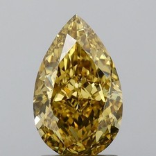 1.71ct Pear Fancy Brown-Yellow Natural Diamond GIA Certified SI1 Excellent Polis 1754.39 per carat