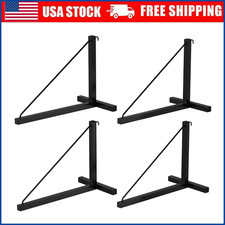 4 Pack 1-Tier Cargo Shipping Container Shelving Shelf Brackets 22" D x 16" H