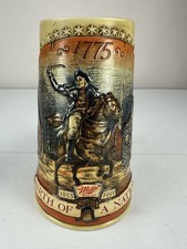 1775 Miller High Life Beer &ldquo;Birth of a Nation&rdquo; 1st in Series Stein Paul Revere