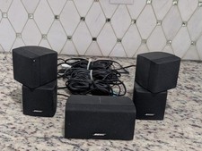 Bose Center Channel Speaker And Two Cube Speakers With Wires