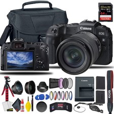 Canon EOS RP Mirrorless Digital Camera W/ 24-105mm f/4-7.1 Lens Battery More