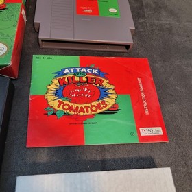 Attack of The Killer Tomatoes Nintendo NES Complete in Box CIB
