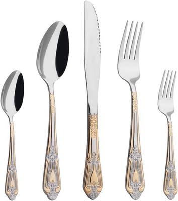 Silverware Set Limited Edition   20 Piece Flatware Set   Cutlery Set for 4   Sil