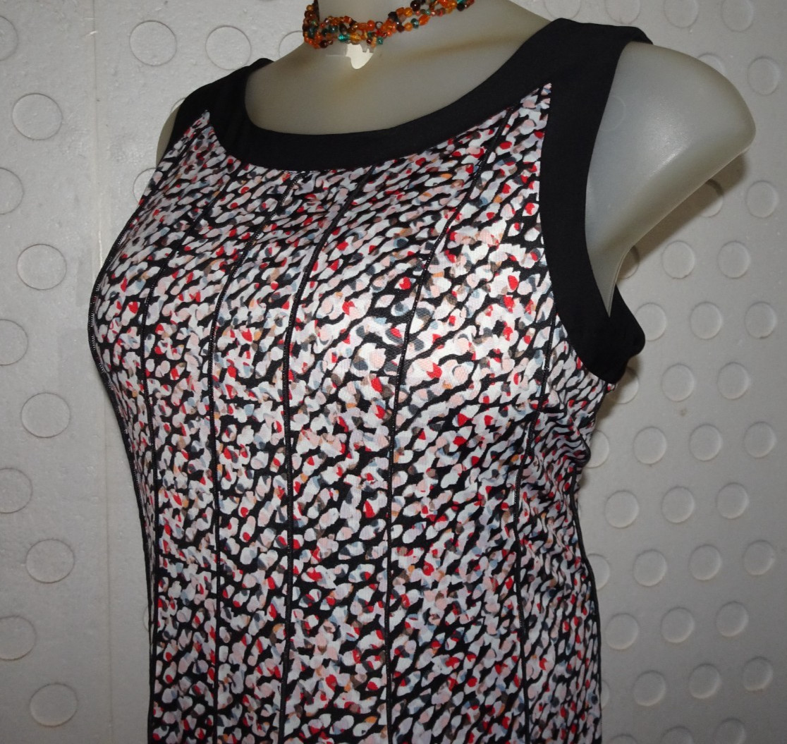 Perceptions Sleevesless Multicolor Jersey Knit Dr… - image 5