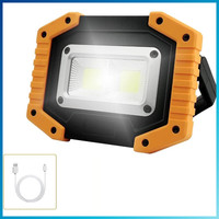 30W Led Baustrahler Akku Tragbar Cob Arbeitsleuchte 1500LM FüR Camping Garage