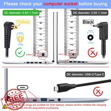 Acer Aspire One 40W 19V Charger, AAO 722, 725, 756