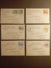 Jersey FDC's x6, 1943, On Postcards, Highly Collectable