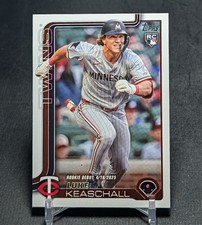 Luke Keaschall MLB Debut Rookie RC 2025 Topps Update Series Card #US342 Twins