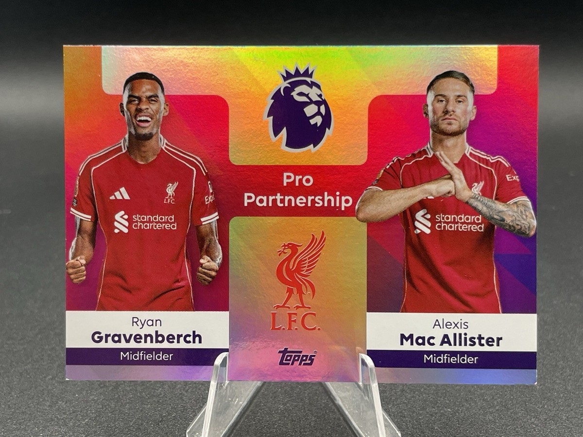 Gravenberch Mac Allister Pro Partnership Topps Premier League 2025