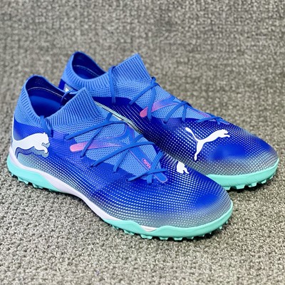 Puma Future 7 Match Turf Soccer Shoes Blue Teal Pink 107937-01 Men's Size 12
