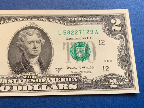 USA. 3 x $2 BANK NOTES. CONSECUTIVE SERIAL No’s. SAN FRANSISCO -:- UN-CIRCULATED - Picture 8 of 13