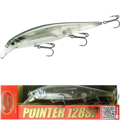 Pointer 128SP, Freshwater Lake Bass Fishing Lure, Jerkbait, Suspending, Fishi...