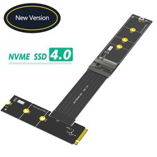 90/270 Degree Right left For NGFF M.2 M-Key NVME SSD Extension Cable 64Gbps