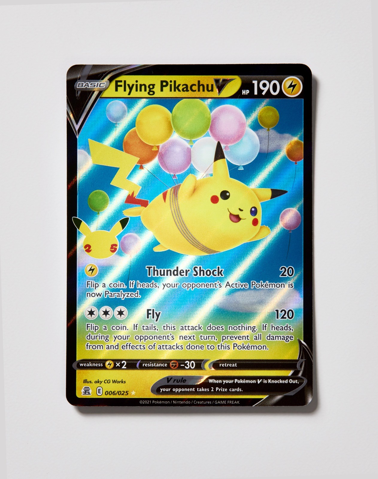 Flying Pikachu V 2021 Celebrations #006/025 Holo Price Guide