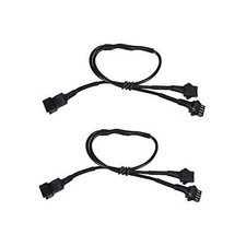 Y Splitter 1 Male to 2 Female, 2pcs Extension Cord for RGB SMD 5050 LED Neon