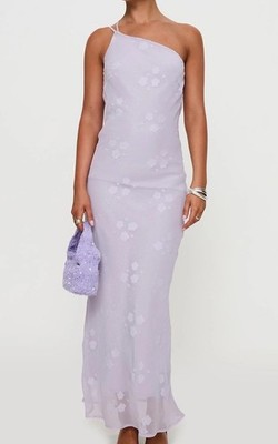 princess polly Jasmira One Shoulder Lilac Dress  Comfortable Size 4