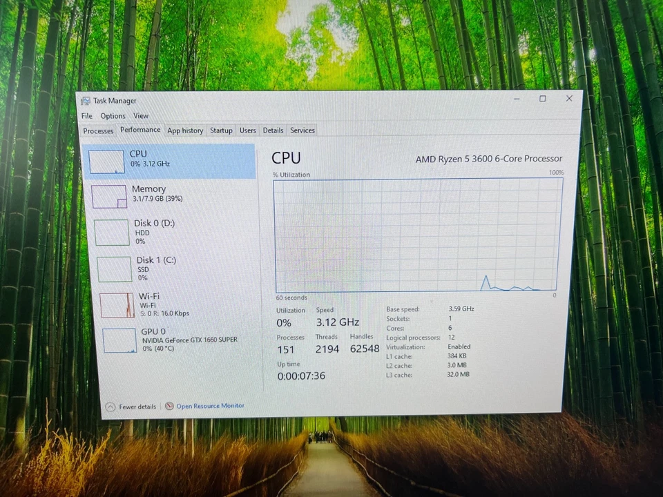 Ryzen 5 3600 GTX 1660 Super 8GB RAM 240GB SSD 1.8TB HDD Gaming PC Win 10 - Image 3 of 4