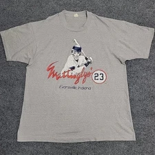 Vintage 80s Don Mattingly Shirt Fits Large Screen Stars New York Yankees 23 MLB