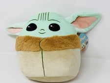 Squishmallows Baby Yoda Star Wars Grogu Mandalorian The Child Plush Toy 10"