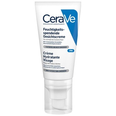 CeraVe Feuchtigkeitsspendende Gesichtscreme 52 ml von Dermatologen entwickelt, i