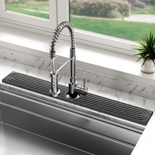 Stone Faucet Mat for Kitchen Sink, Diatomite Sink Protectors - Prevent Moistu.