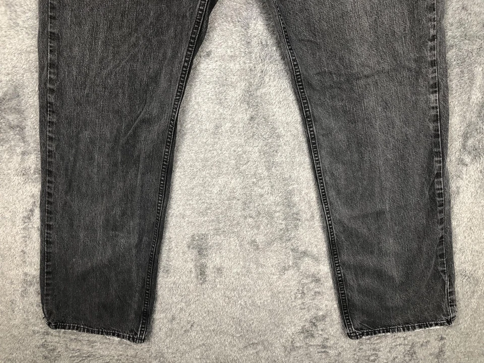 Pantalones de mezclilla Vans para hombre 38x32 negros grises pierna recta 100 % algodón casual skate Foto 4 de 4